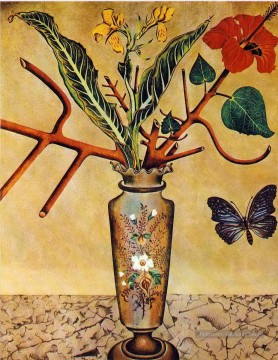 Fleurs et papillons Joan Miro Peinture à l'huile